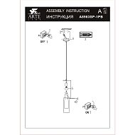 Подвесной светильник Arte Lamp Aries A8983SP-1PB Image 1