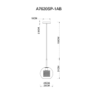 Подвесной светильник Arte Lamp Manchester A7620SP-1AB Image 2