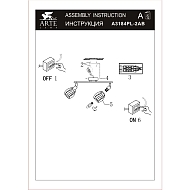 Спот Arte Lamp Biham A3184PL-2AB Image 1