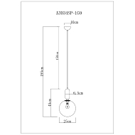 Подвесной светильник Arte Lamp Bolla-Sola A3034SP-1GO Image 2