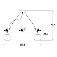 Подвесная люстра Arte Lamp Gemelli A2150SP-5WG Image 1