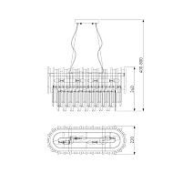 Подвесная люстра Bogates Piano 340/4 Image 3