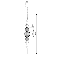 Подвесной светодиодный светильник Bogates Euphoria 436/5 Image 1