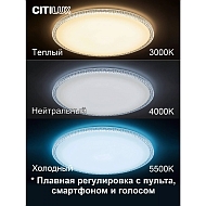 Потолочный светодиодный светильник Citilux Альпина Смарт CL718A100G Image 1