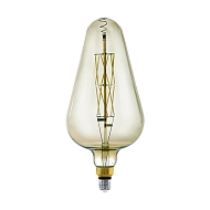 Лампа светодиодная диммируемая филаментная Eglo E27 8W 3000K дымчатая 11842 Image 0