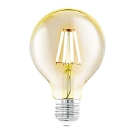 Лампа светодиодная филаментная Eglo E27 4W 2200К янтарь 11556 - купить онлайн в интернет-магазине Люстра-Тут (Санкт-Петербург) недорого