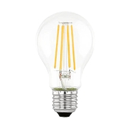 Лампа светодиодная Eglo E27 7W 3000К прозрачная 110187 - купить онлайн в интернет-магазине Люстра-Тут (Санкт-Петербург) недорого