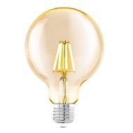 Лампа светодиодная филаментная Eglo E27 4W 2200К янтарь 11522 - купить онлайн в интернет-магазине Люстра-Тут (Санкт-Петербург) недорого