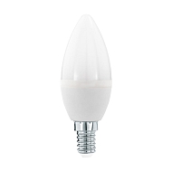Лампа светодиодная диммируемая Eglo E14 5,5W 3000K матовая 11645 - купить онлайн в интернет-магазине Люстра-Тут (Санкт-Петербург) недорого