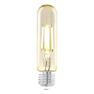 Лампа светодиодная филаментная Eglo E27 3,5W 2200К янтарь 11554 - купить онлайн в интернет-магазине Люстра-Тут (Санкт-Петербург) недорого