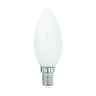Лампа светодиодная филаментная Eglo E14 4W 2700K матовая 11602 - купить онлайн в интернет-магазине Люстра-Тут (Санкт-Петербург) недорого