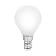 Лампа светодиодная Eglo E14 5W 2700K матовая 12548 - купить онлайн в интернет-магазине Люстра-Тут (Санкт-Петербург) недорого
