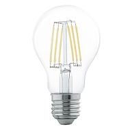 Лампа светодиодная филаментная Eglo E27 6W 2700К прозрачная 11501 - купить онлайн в интернет-магазине Люстра-Тут (Санкт-Петербург) недорого