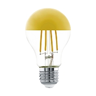 Лампа светодиодная филаментная Eglo E27 7W 2700K золотая 11835 - купить онлайн в интернет-магазине Люстра-Тут (Санкт-Петербург) недорого