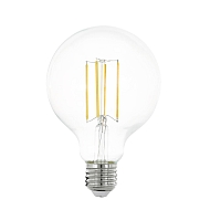 Лампа светодиодная филаментная Eglo E27 8W 2700K прозрачная 11756 - купить онлайн в интернет-магазине Люстра-Тут (Санкт-Петербург) недорого