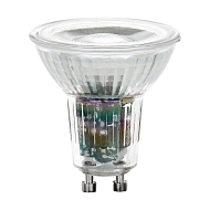 Лампа светодиодная диммируемая Eglo GU10 5W 3000K прозрачная 11575 - купить онлайн в интернет-магазине Люстра-Тут (Санкт-Петербург) недорого