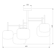 Потолочная люстра Eurosvet Jar 70128/5 хром Image 1