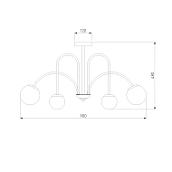 Потолочная люстра Eurosvet Alix 30177/6 латунь Image 1