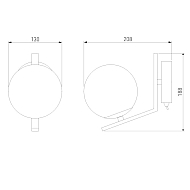 Бра Eurosvet Shape 70131/1 хром Image 1