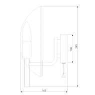 Бра Eurosvet Rocco 60135/1 латунь Image 1