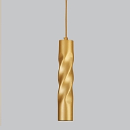 Подвесной светодиодный светильник Eurosvet Scroll 50136/1 LED золото - купить онлайн в интернет-магазине Люстра-Тут (Санкт-Петербург) недорого