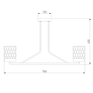 Потолочная люстра Eurosvet Calle 60127/8 латунь Image 1