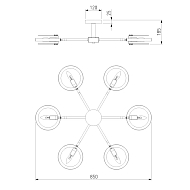 Потолочная люстра Eurosvet Gallo 70121/6 белый Image 1