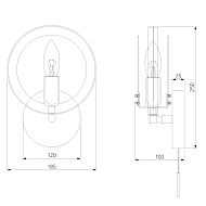 Бра Eurosvet Gallo 70121/1 черный Image 1