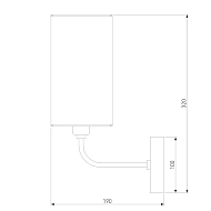 Бра Eurosvet Purezza 60128/1 золото Image 1