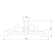 Потолочная люстра Eurosvet Nuvola 70129/8 латунь Image 1