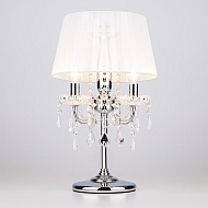 Настольная лампа Eurosvet 2045/3T хром/белый - купить онлайн в интернет-магазине Люстра-Тут (Санкт-Петербург) недорого