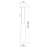 Подвесной светодиодный светильник Eurosvet Style 50218/1 LED черный жемчуг Image 1