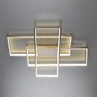Потолочный светодиодный светильник Eurosvet 90177/3 сатин-никель Image 1