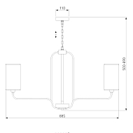 Подвесная люстра Eurosvet Purezza 60128/8 хром Image 1