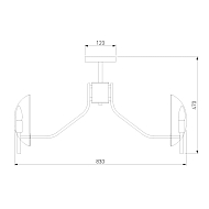 Потолочная люстра Eurosvet Rocco 60135/8 латунь Image 1