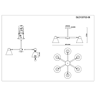 Потолочная люстра Evoluce Buve SLE103702-06 Image 1