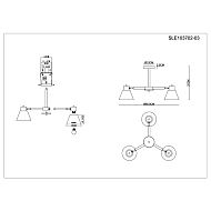 Потолочная люстра Evoluce Buve SLE103702-03 Image 1