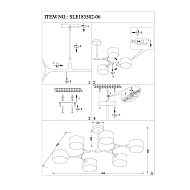 Потолочная люстра Evoluce Gimento SLE183502-06 Image 1