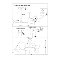 Потолочная люстра Evoluce Gimento SLE183402-06 Image 1