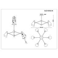 Потолочная люстра Evoluce Biane SLE103502-06 Image 1