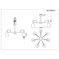 Потолочная люстра Evoluce Balcamo SLE103802-07 Image 1