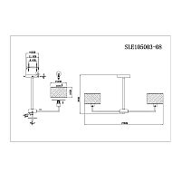 Потолочная люстра Evoluce Belge SLE105003-08 Image 1