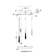 Подвесной светодиодный светильник Evoluce Orpelo SLE200113-03 Image 1