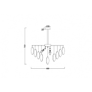 Подвесная люстра Freya Porto FR5104PL-06BS Image 1
