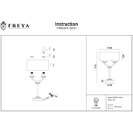 Настольная лампа Freya Tina FR5034TL-02CH Image 1