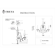 Подвесная люстра Freya Marlin FR1130-PL-08-G Image 1