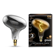 Лампа светодиодная филаментная Gauss E27 6W 2400K серая 165802008 - купить онлайн в интернет-магазине Люстра-Тут (Санкт-Петербург) недорого