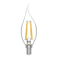 Лампа светодиодная филаментная Gauss E14 4,5W 4100К прозрачная 1041125 - купить онлайн в интернет-магазине Люстра-Тут (Санкт-Петербург) недорого