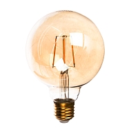 Лампа светодиодная филаментная диммируемая Gauss E27 6W 2400K золотая 105802006-D - купить онлайн в интернет-магазине Люстра-Тут (Санкт-Петербург) недорого