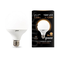 Лампа светодиодная Gauss E27 16W 3000K матовая 105102116 - купить онлайн в интернет-магазине Люстра-Тут (Санкт-Петербург) недорого